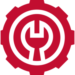 Red Gear with Wrench Icon